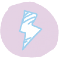 Blitz als gezeichnetes Icon Stress vermeiden als Wohlfühltipp für Schwangere
