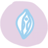 Vagina als gezeichnetes Icon vaginale Gesundheit als Wohlfühltipp für Schwangere