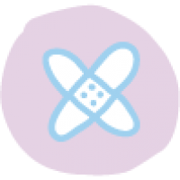Pflaster als gezeichnetes Icon Nachgeburt Plazenta als Tipps Geburtsvorbereitung
