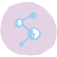 Moleküle gezeichnetes Icon Ovulationstest als Methoden zur Berechnung des Eisprungs